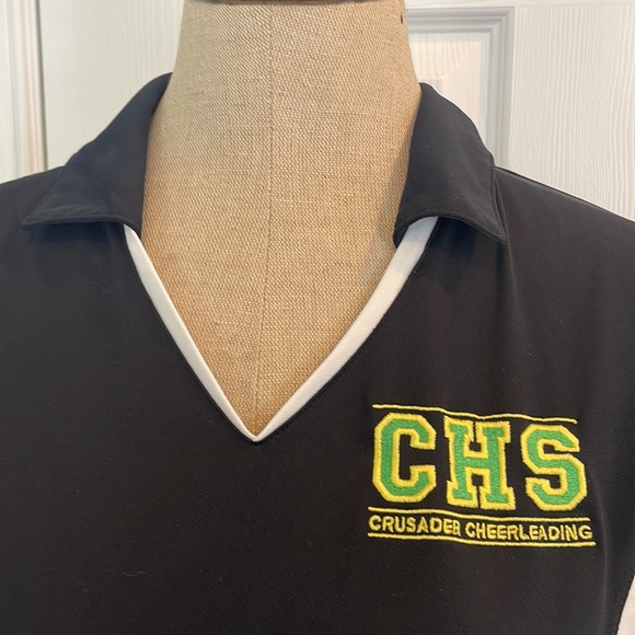 Sport Tek top CHS crusader cheerleading black white S - Picture 2 of 9